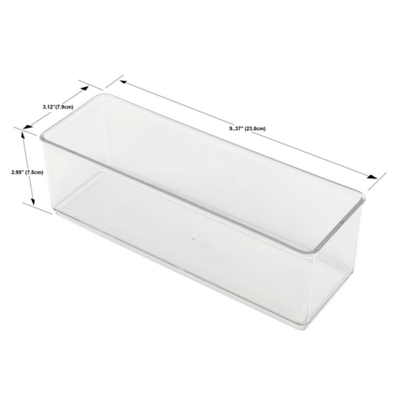 New - The Home Edit 6 Piece Kitchen Drawer Edit, Clear Plastic Storage System - Picture 3 of 7